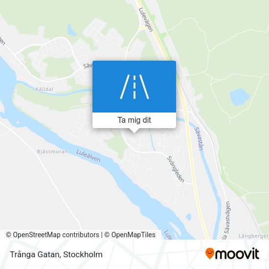 Trånga Gatan karta