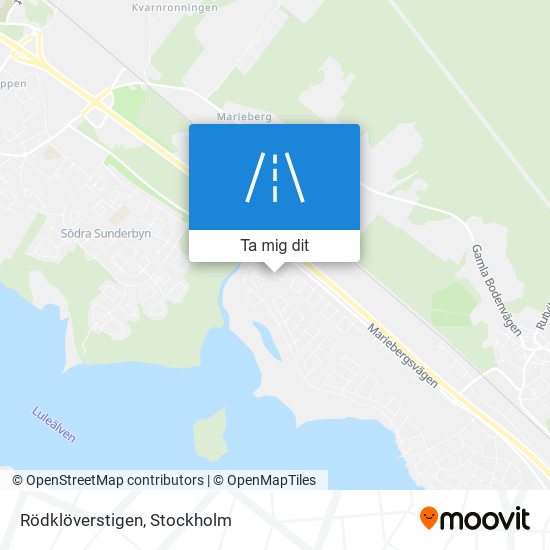 Rödklöverstigen karta