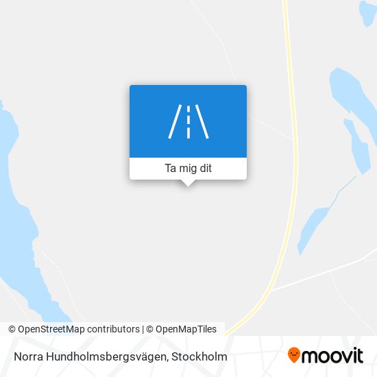 Norra Hundholmsbergsvägen karta