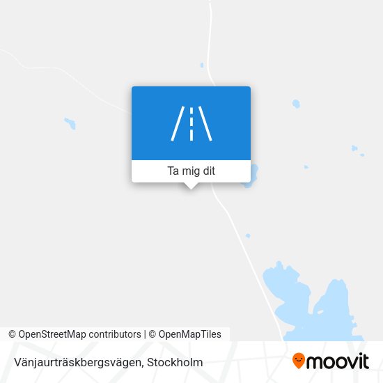 Vänjaurträskbergsvägen karta