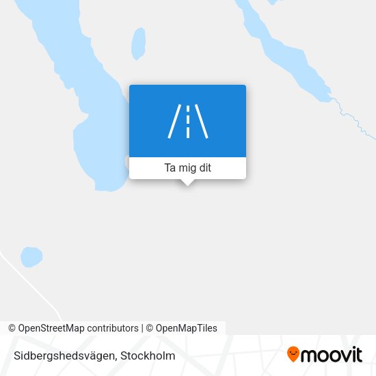 Sidbergshedsvägen karta