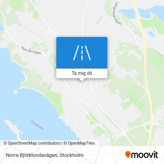 Norra Björklundavägen karta