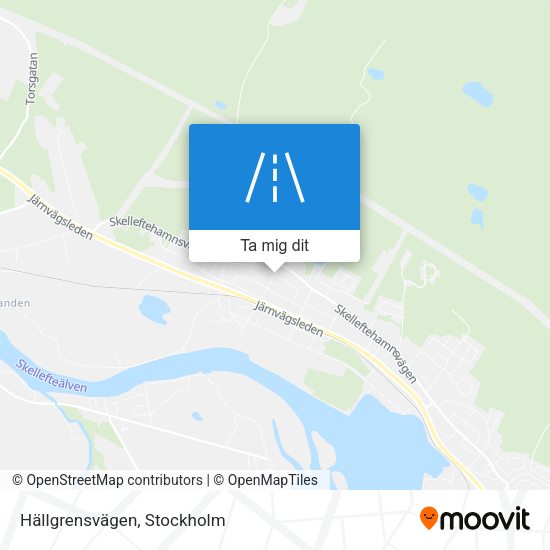 Hällgrensvägen karta