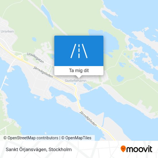 Sankt Örjansvägen karta