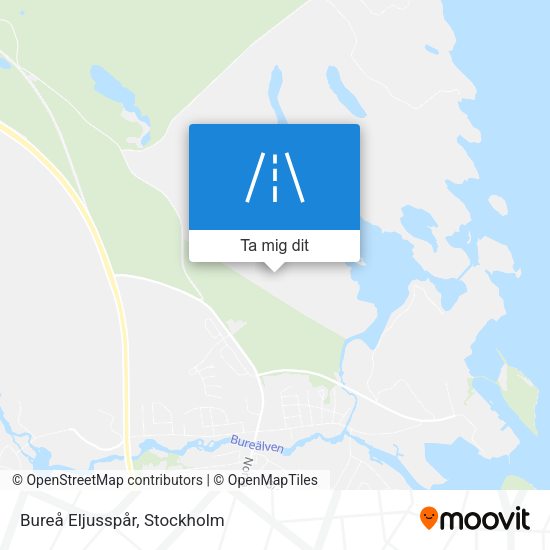 Bureå Eljusspår karta