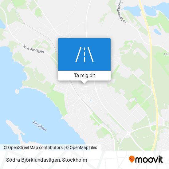 Södra Björklundavägen karta