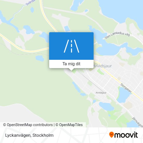 Lyckanvägen karta