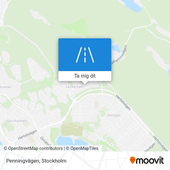 Penningvägen karta