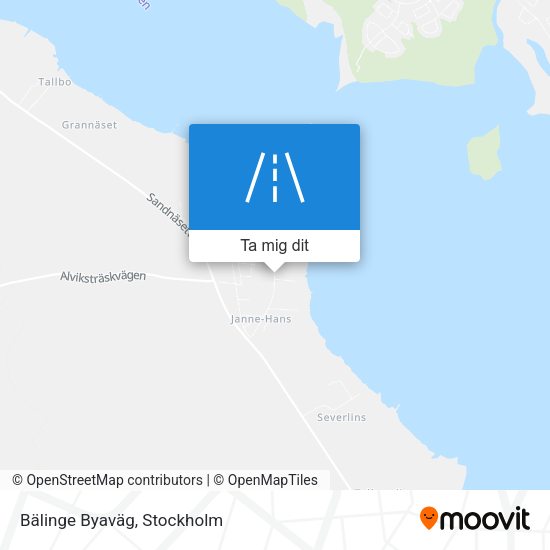 Bälinge Byaväg karta