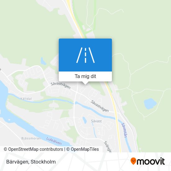 Bärvägen karta