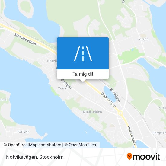 Notviksvägen karta
