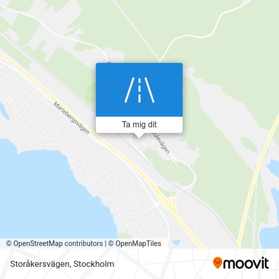 Storåkersvägen karta
