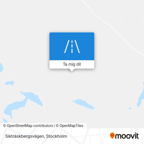 Sikträskbergsvägen karta