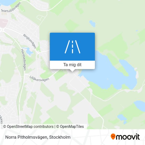 Norra Pitholmsvägen karta