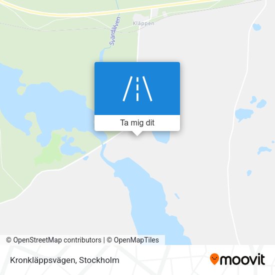 Kronkläppsvägen karta