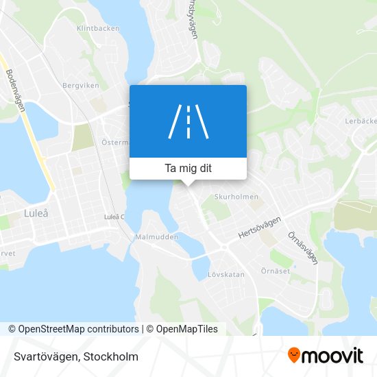 Svartövägen karta