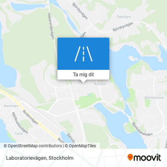 Laboratorievägen karta