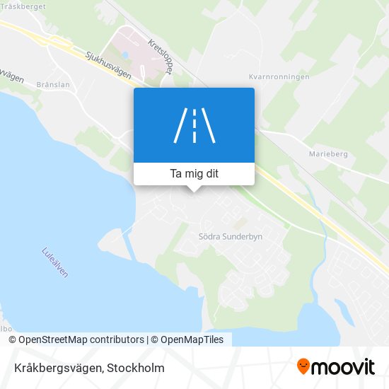 Kråkbergsvägen karta