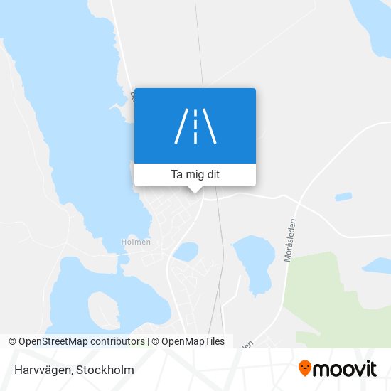 Harvvägen karta