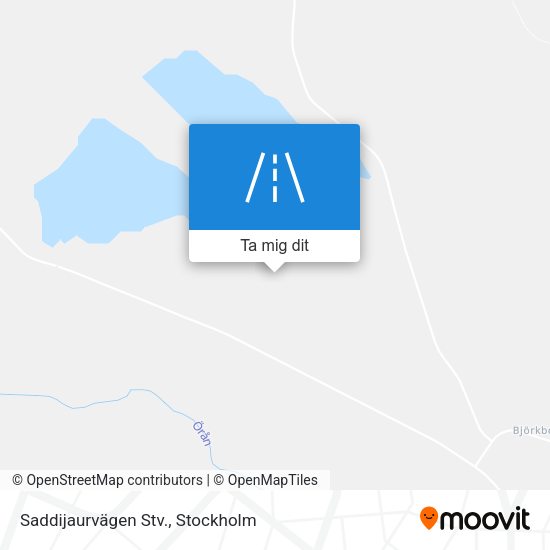 Saddijaurvägen Stv. karta