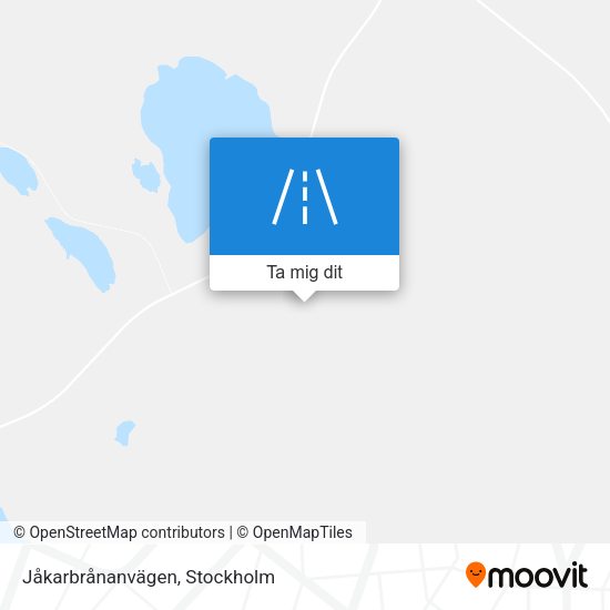 Jåkarbrånanvägen karta