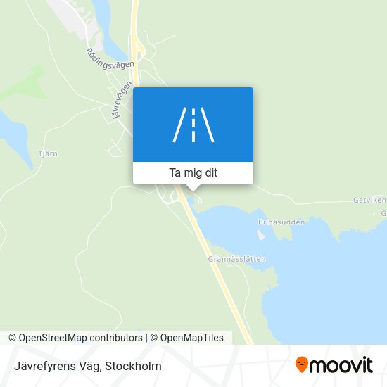 Jävrefyrens Väg karta
