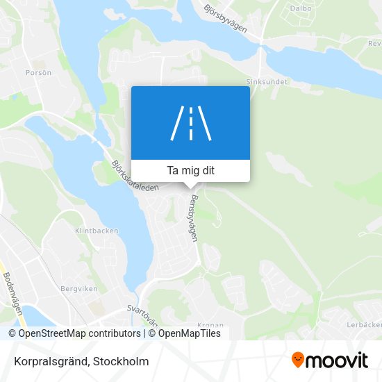 Korpralsgränd karta