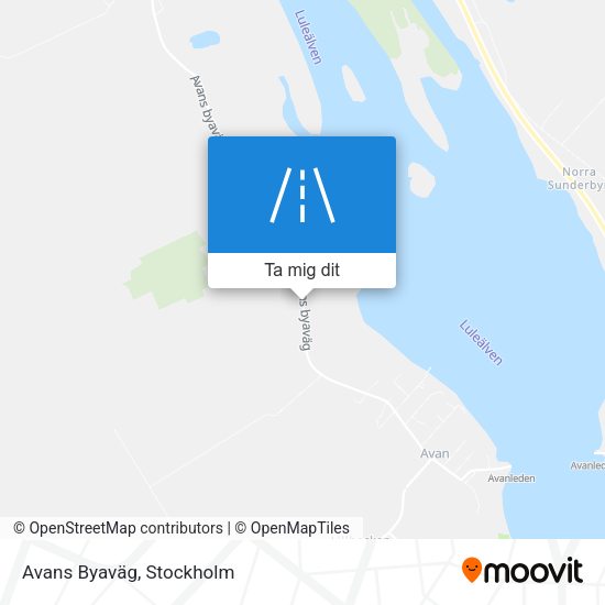 Avans Byaväg karta