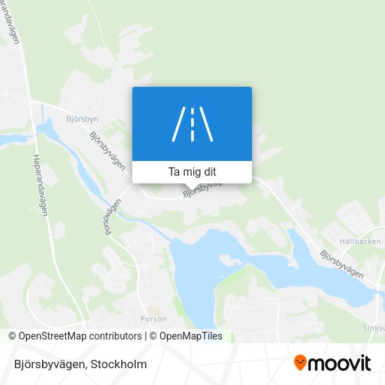 Björsbyvägen karta