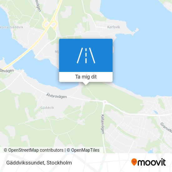 Gäddvikssundet karta