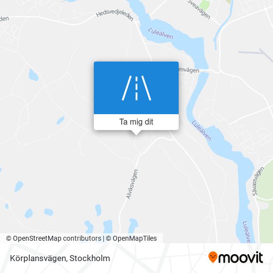 Körplansvägen karta