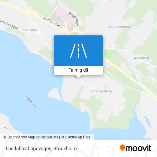 Landshövdingevägen karta