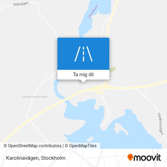 Karolinavägen karta