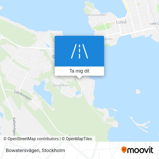 Bowatersvägen karta