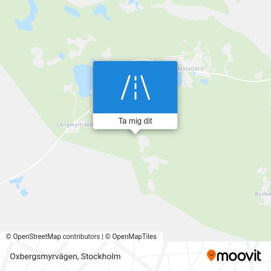 Oxbergsmyrvägen karta