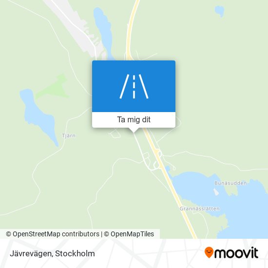 Jävrevägen karta