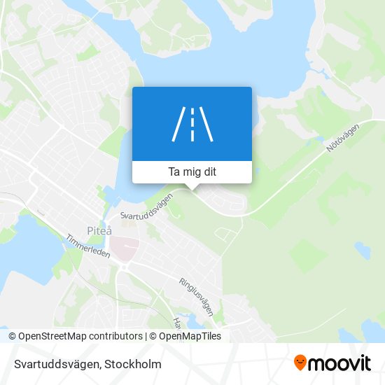 Svartuddsvägen karta