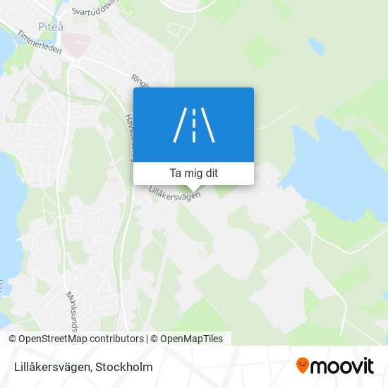 Lillåkersvägen karta