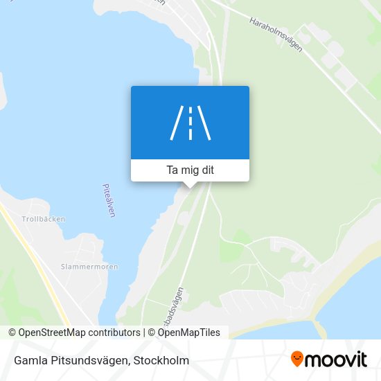 Gamla Pitsundsvägen karta