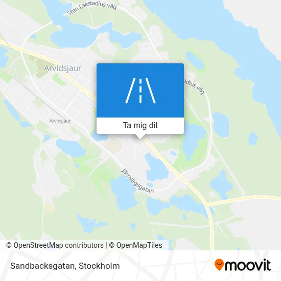 Sandbacksgatan karta