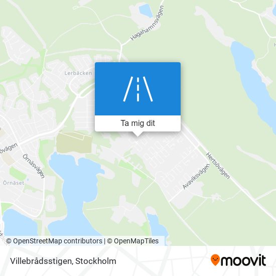 Villebrådsstigen karta