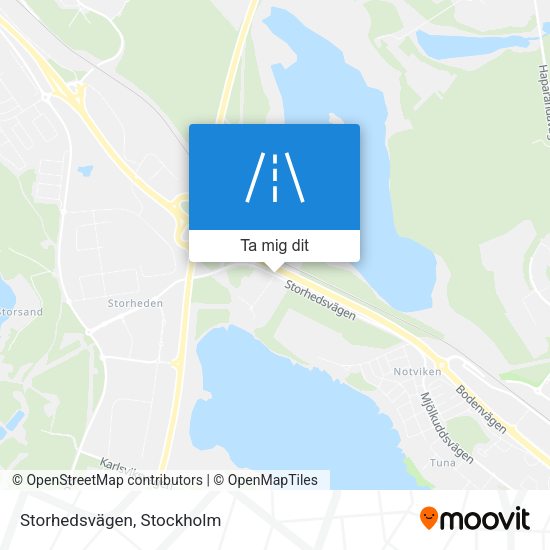 Storhedsvägen karta