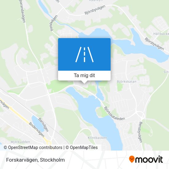 Forskarvägen karta