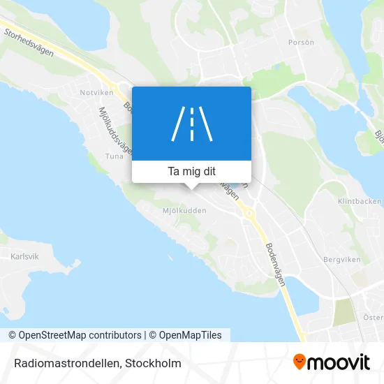 Radiomastrondellen karta