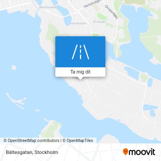 Bältesgatan karta