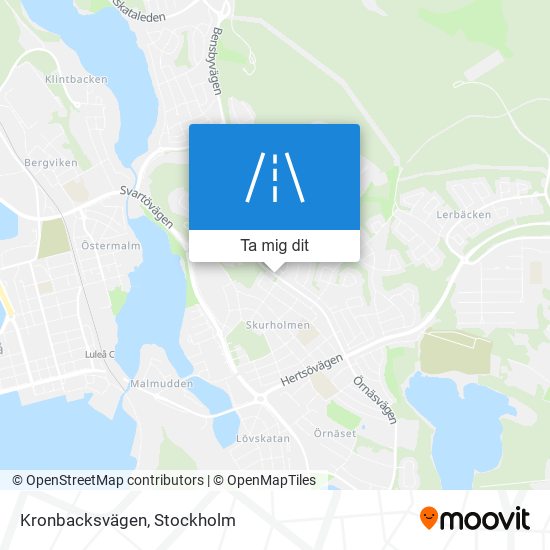 Kronbacksvägen karta