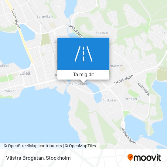 Västra Brogatan karta