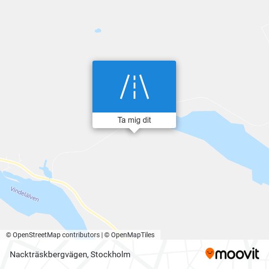 Nackträskbergvägen karta