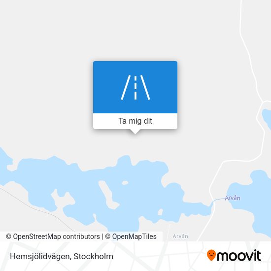 Hemsjölidvägen karta