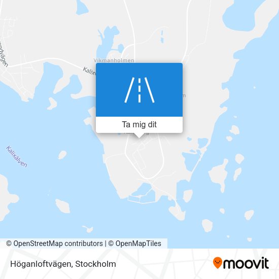 Höganloftvägen karta
